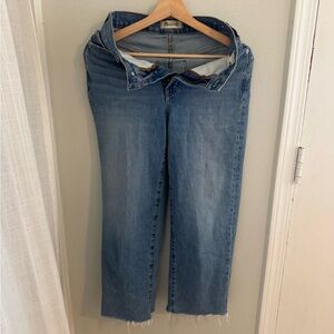 Madewell wide Leg crop Jeans